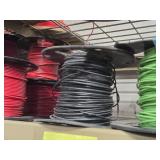 Lot of (8 Partial Spools) 16GA Wire (white, green, black)