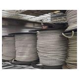 Lot of (8 Partial Spools) 16GA Wire (white, green, black)