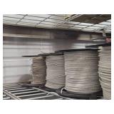 Lot of (8 Partial Spools) 16GA Wire (white, green, black)