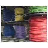 Lot of (8 Partial Spools) 18GA Wire (red, green, blue, purple)