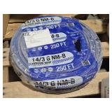 Lot of (1 Full Pack) Indoor Wire - 14/3 GNM-B 250