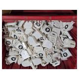 Lot of (6 Bins + 3 Boxes) Fluorescent Lamp Holder / Tombstone Sockets - Various Styles