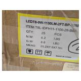 Lot of (1 Box) LED T8 9W Lamps 24" 25-count ( 25 total items )