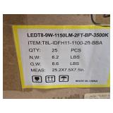 Lot of (2 Boxes) LED T8 9W Lamps 24" 25-count ( 50 total items )