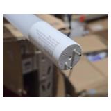 Lot of (34) Eiko LED Lamps 12W T8 840-DBL-A Glass Bypass Line Voltage Single+Dbl 12W-1800LM 4000K 80+CRI G13