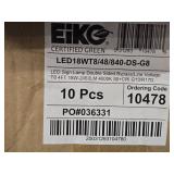 Lot of (14) Eiko LED Lamps - LED 18W T8 48" 840-DS-G8 LED Sign Lamp Double Sided Bypass / Line Voltage T8 2450LM 4000K 80+CRI G13/R17D
