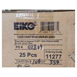 Lot of (2 Boxes) Eiko LED Lamps LED 15W T5 HE 46 840-G9D Glass Ballast Bypass T5 15W 1900LM 4000K 80+CRI 120-277VAC 25-count ( 50 total items )