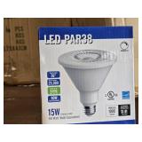 Lot of (53 / 1 Partial Box) LED PAR 38 Bulb 15W 1000LM Dimmable