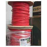 Lot of (1 Full Spool + Partial Spool) 18/2 Solid Plenum Wire