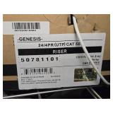 Lot of (3 Boxes - (1) Full + (2) Partial) Wire - 24/4 PR UTP Cat5e Riser