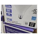 Lot of (50) LED BR40 Bulb 15W 1000LM Dimmable