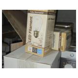 Lot of (1/2 Shelf) LED Bulbs - Screw-In and Plug-In (assorted)