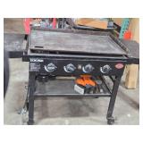 Char-Griller® Propane Professional Flat Top 4-Burner Grill 64" x 24" x 37"