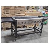 Ni Propane 8-burner Event Grill on Caster Wheels 109" x 25" x 36"