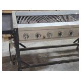 Ni Propane 8-burner Event Grill on Caster Wheels 109" x 25" x 36"