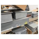 Lot of (1 Shelf) Electrical Boxes (assorted)