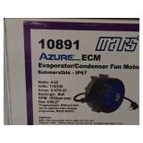 Lot of (4) Mars 10891 Azure ECM 4-25W Evaporator / Condensor Fan Motor | Submersible - IP67 (in original packaging)