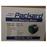 Lot of (4) Packard 6-12W Unit Bearing Motor #10012 (in original packaging)