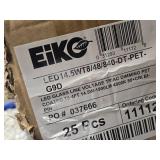 Lot of (22) Eiko LED Lamps LED 14.5W T8 48"