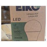 Lot of (2 Boxes) Eiko LED 13W A19 830PF D E26 3000K 120V 24-count ( 48 total items )