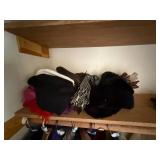 Mixed Winter Accessories Lot Scarves Gloves Hats Fur Style Estate Group