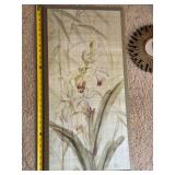 Blum Floral Wall Art Print Framed Orchid Botanical Panel 36in