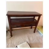 Wood Console Sofa Table 2 Drawer Lower Shelf 36x12x30 Brown