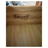 Bassett 2 Pc Dresser Chest Set Traditional Wood Brass Pulls Good