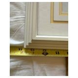 Framed Wall Decor Lot of 3 Prints & Ornate Mirror Assorted Sizes
