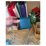 Mixed Office Supply Lot Binders Sharpener Organizer Clips Tape Mailers