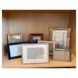 Assorted Picture Frame Lot Mixed Sizes Wood Metal Tabletop Wall Decor