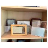 Assorted Picture Frame Lot Mixed Sizes Wood Metal Tabletop Wall Decor
