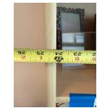 Maple Finish 5 Shelf Bookcase Display Cabinet 24 x 12 x 70 Good