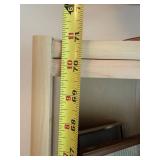 Maple Finish 5 Shelf Bookcase Display Cabinet 24 x 12 x 70 Good