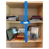 Maple Finish 5 Shelf Bookcase Display Cabinet 24 x 12 x 70 Good