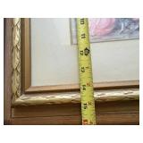 Framed Floral Wall Art Lot 3 Rose Violet Hummingbird Prints Decor