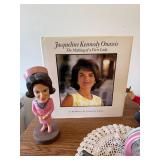 Mixed Decor Lot Jackie Kennedy Book Seiko Clock Goldy Gopher Figurine