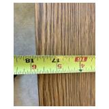 Oak Finish Glass Door Side Table Cabinet 20x17x16 Good Condition