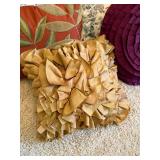 Mixed Decorative Throw Pillow Lot w/ Pier 1 Textured Floral Accent Pillows