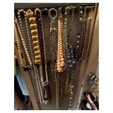 Large Costume Jewelry Lot w/ Necklaces Earrings Rings Bracelets Watches