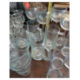Assorted Clear Glass Drinkware & Bowls