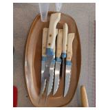 Mixed Kitchen Utensils, Knives, Mugs & Serveware (Lot of 20+)