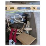 Mixed Tool & Hardware Lot With Wen Slimline 3/8 Cordless Drill