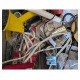 Mixed Tool & Hardware Lot With Wen Slimline 3/8 Cordless Drill