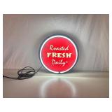 WORKING "Roasted Fresh Daily" 18.5" Neon Sign