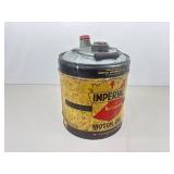 Vintage Imperial Oil 5 Gallon Metal Oil Can