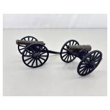 2 Small Brass cannons w/Cast Iron Bases