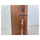 Antique Wood Windup Mantle Clock w/Key