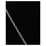 .925 Sterling Silver Raw Semi Polished Lapis Lazuli Pendant Necklace