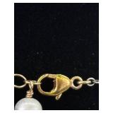 .925 Sterling Silver Vermeil Ring Necklace
